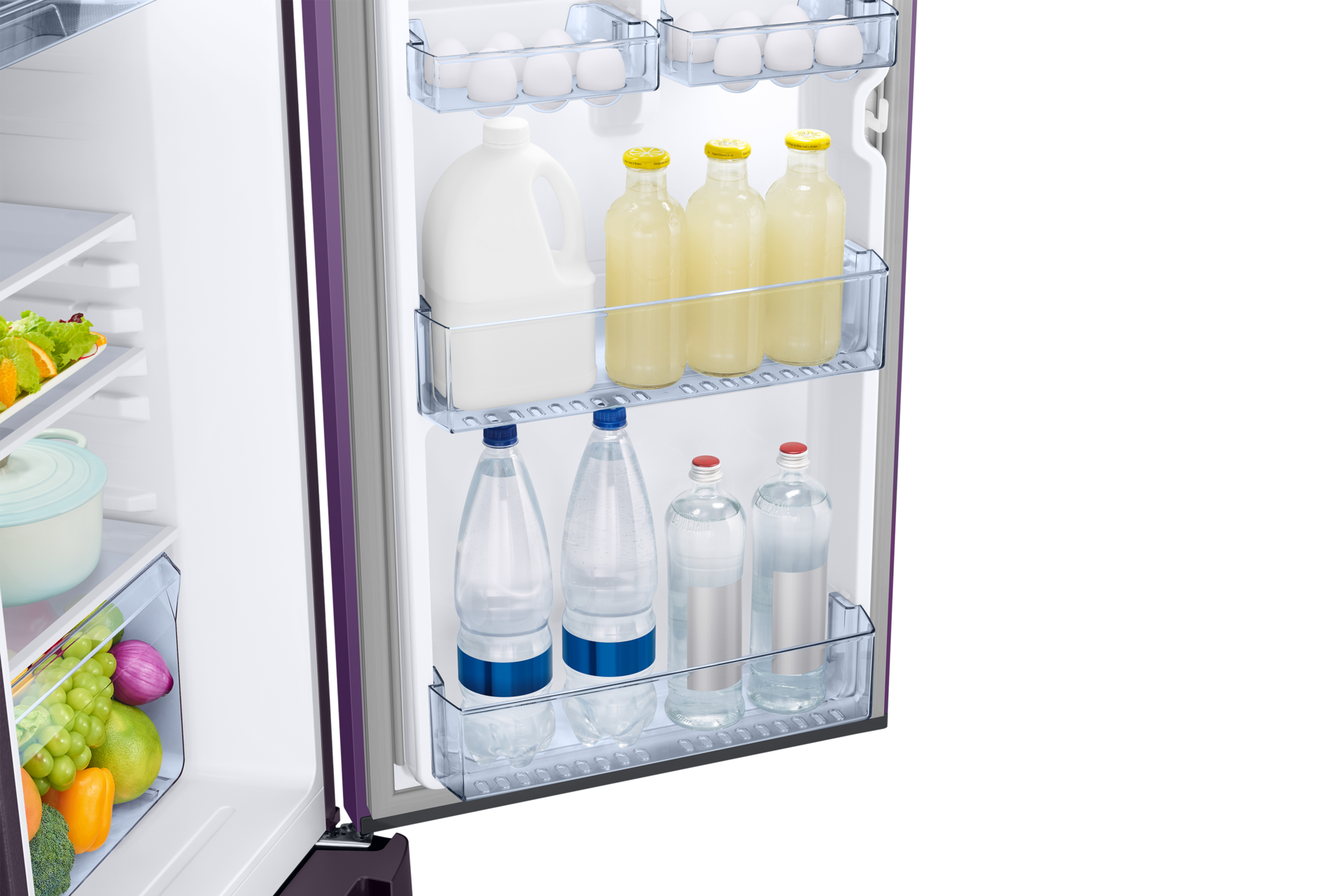 RR21H2H25 RR2000TH 1Door Refrigerators with Digi-Touch Cool™ RR21/RR23 Detail6-Door-Bin Purple 
