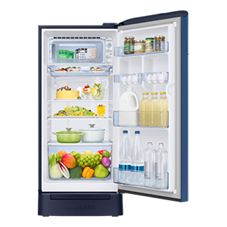 RR21H2H25 RR2000TH 1Door Refrigerators with Digi-Touch Cool™ RR21/RR23 Front-Open-With-Food Blue 