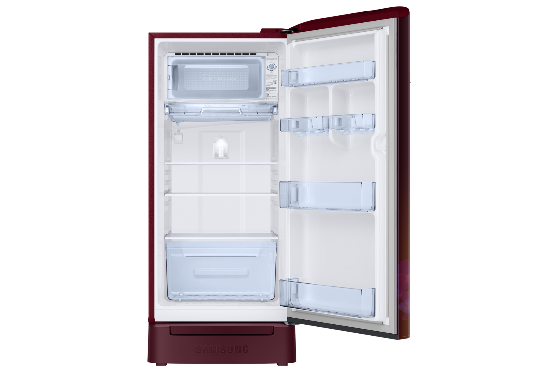 RR21H2H25 RR2000TH 1Door Refrigerators with Digi-Touch Cool™ RR21/RR23 Front-Open-Without-Food Red 