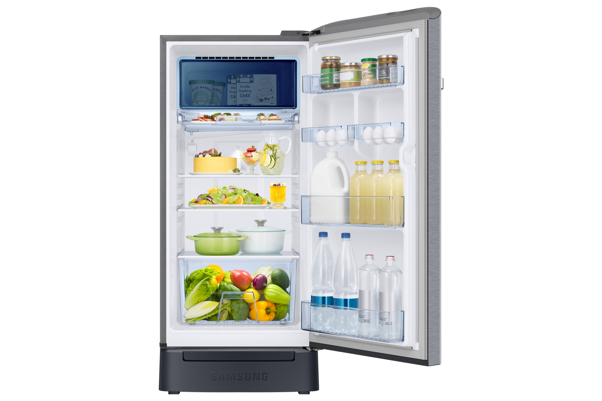RR21H2H25 RR2000TH 1Door Refrigerators with Digi-Touch Cool™ RR21/RR23 Front-Open-With-Food Silver 