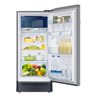 RR21H2H25 RR2000TH 1Door Refrigerators with Digi-Touch Cool™ RR21/RR23 Front-Open-With-Food Silver 