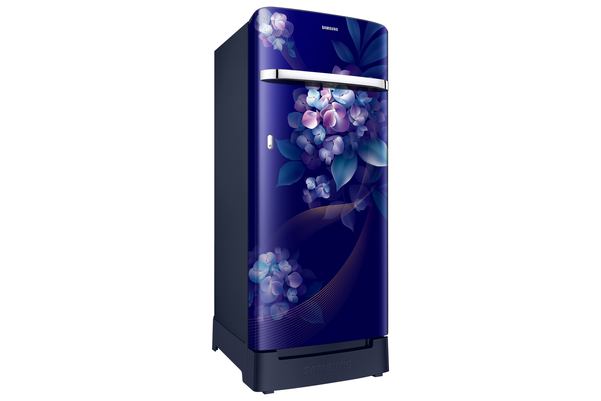 RR23H2H34HS, Single Door Refrigerator with Horizontal Curve Design 215 L Hydrangea Blue