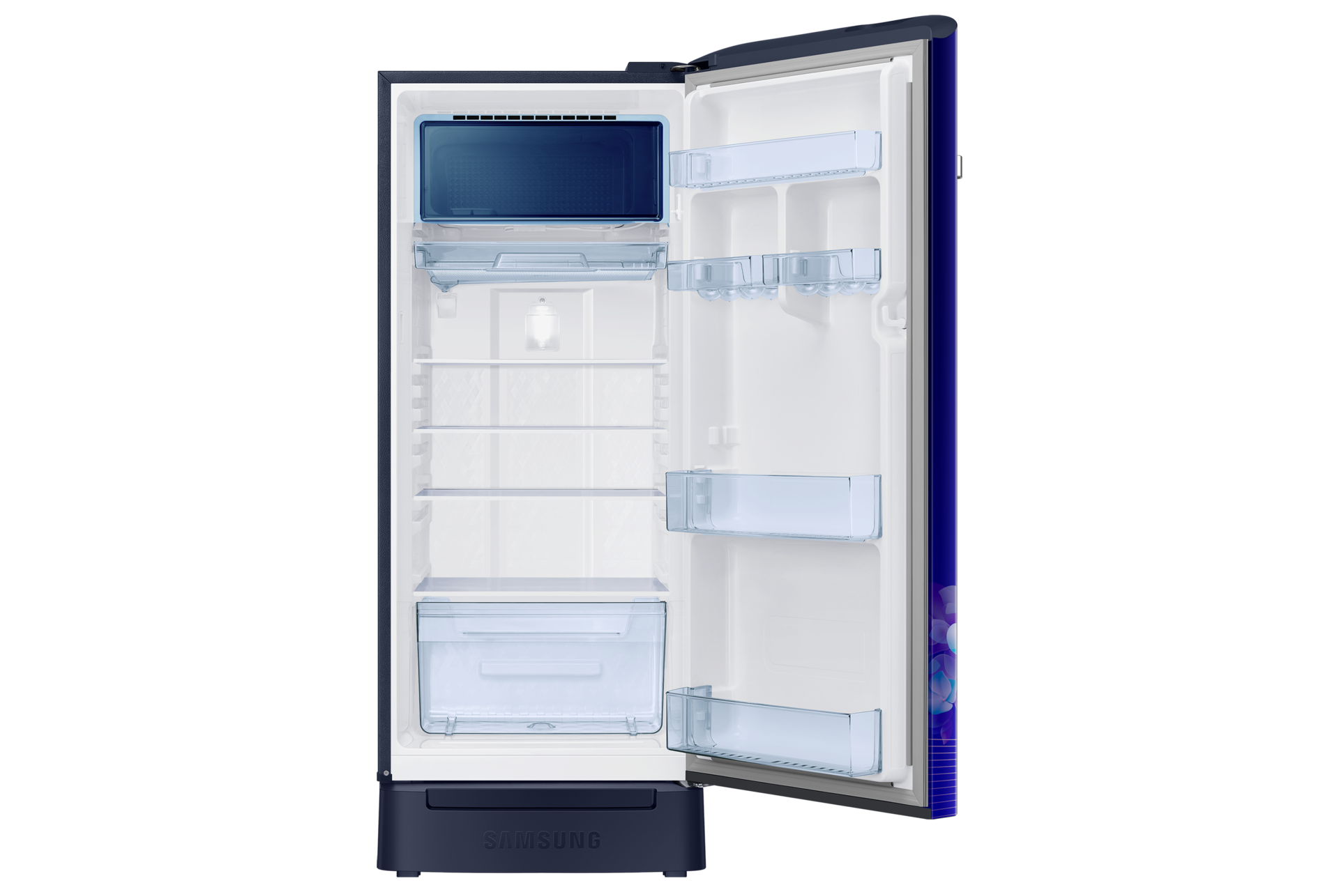 RR23H2H34HS, Single Door Refrigerator with Horizontal Curve Design 215 L Hydrangea Blue