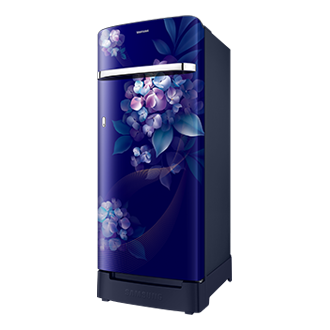 RR23H2H34HS, Single Door Refrigerator with Horizontal Curve Design 215 L Hydrangea Blue