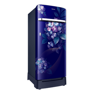 RR23H2H34HS, Single Door Refrigerator with Horizontal Curve Design 215 L Hydrangea Blue