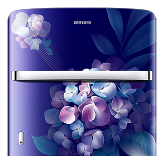 RR23H2H34HS, Single Door Refrigerator with Horizontal Curve Design 215 L Hydrangea Blue