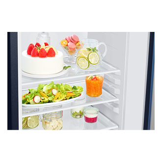 RR23H2H34HS, Single Door Refrigerator with Horizontal Curve Design 215 L Hydrangea Blue