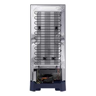 RR23H2H34HS, Single Door Refrigerator with Horizontal Curve Design 215 L Hydrangea Blue