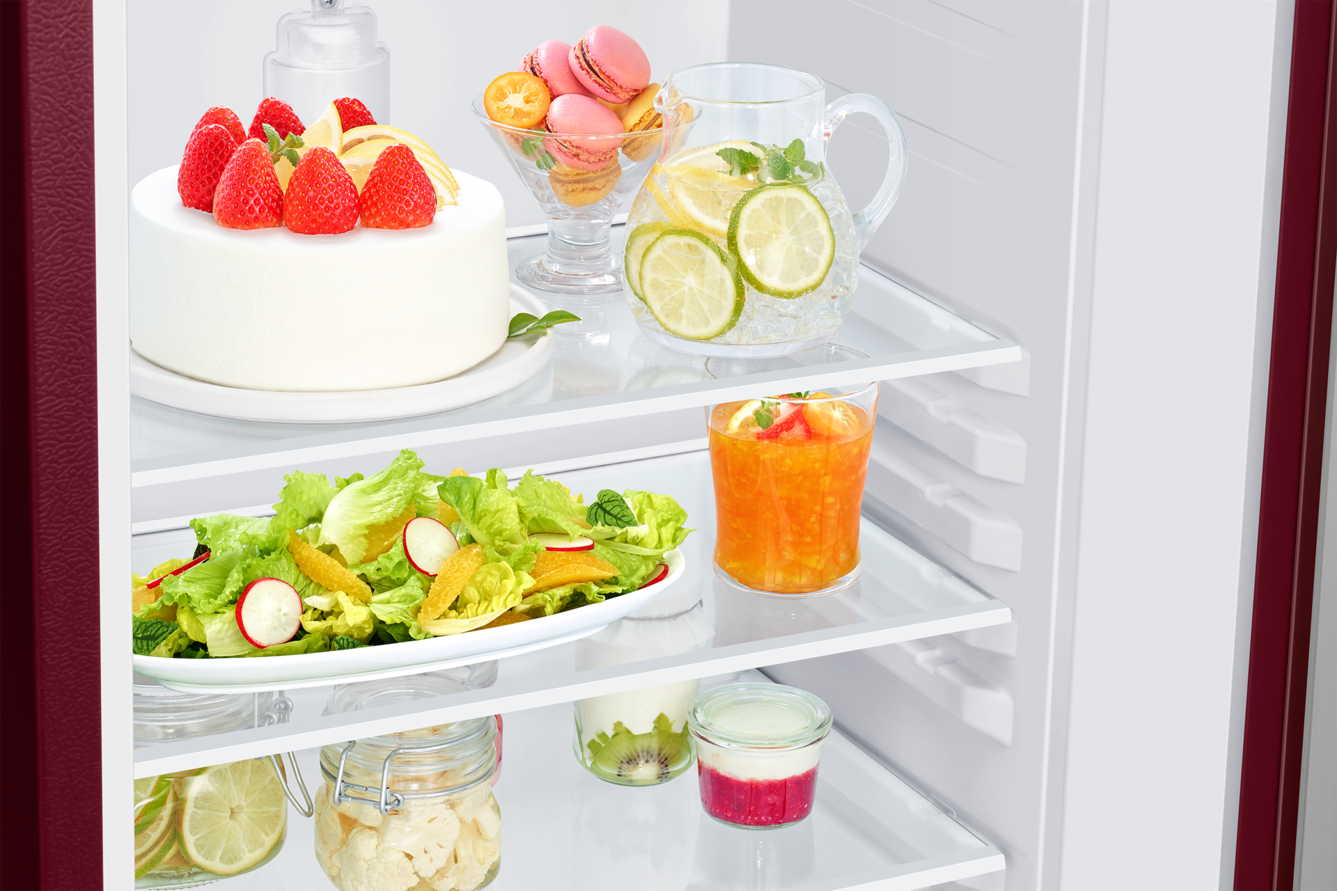 RR23H2H34HT, Single Door Refrigerator with Horizontal Curve Design 215 L Hydrangea Plum