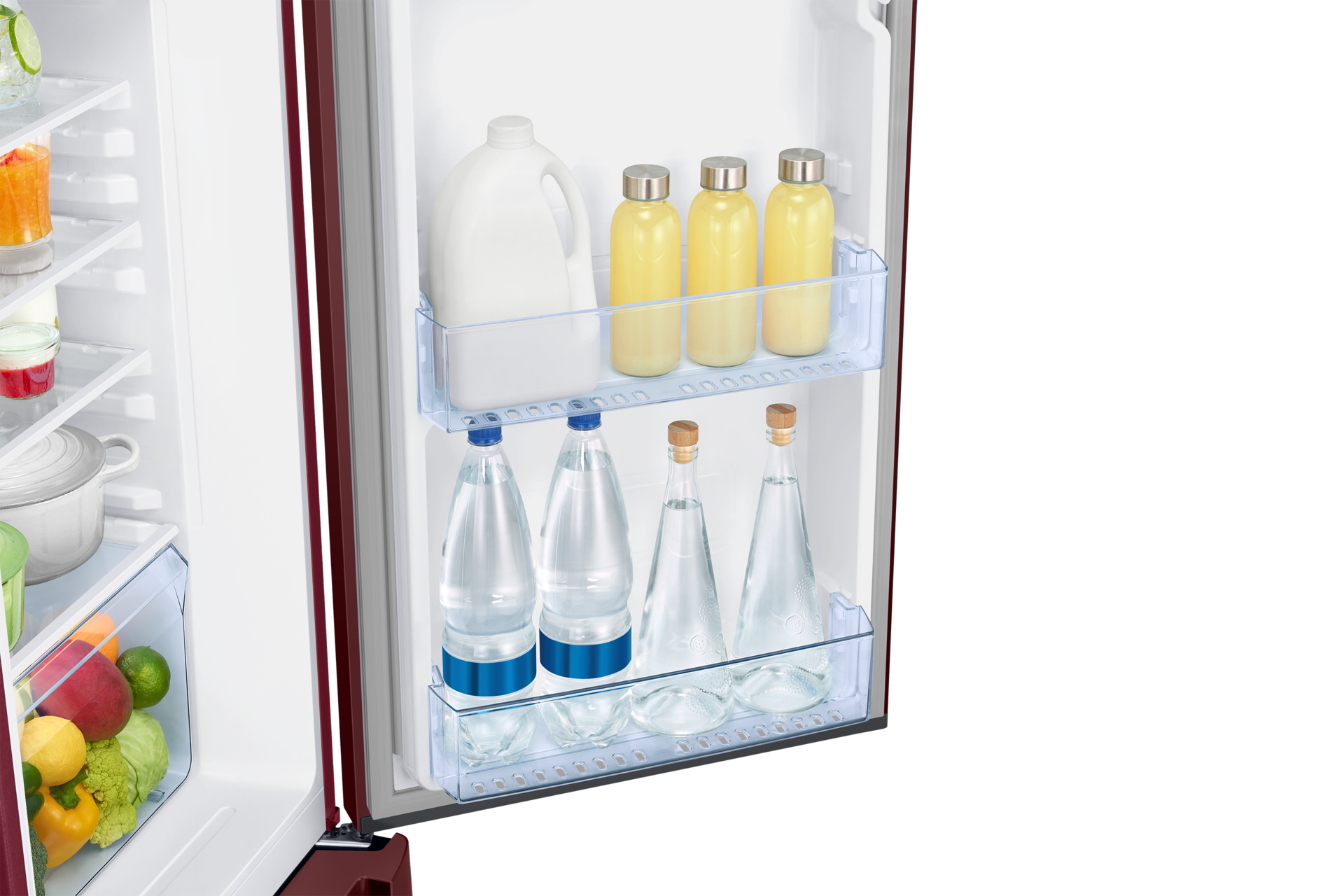 RR23H2H34HT, Single Door Refrigerator with Horizontal Curve Design 215 L Hydrangea Plum