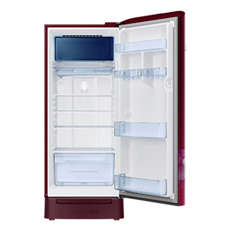 RR23H2H34HT, Single Door Refrigerator with Horizontal Curve Design 215 L Hydrangea Plum