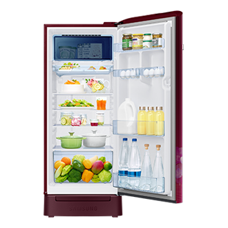 RR23H2H34HT, Single Door Refrigerator with Horizontal Curve Design 215 L Hydrangea Plum