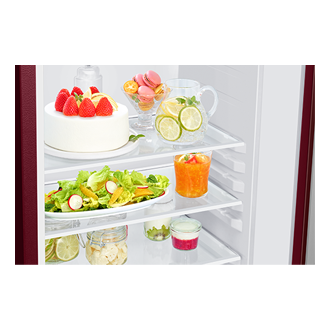 RR23H2H34HT, Single Door Refrigerator with Horizontal Curve Design 215 L Hydrangea Plum