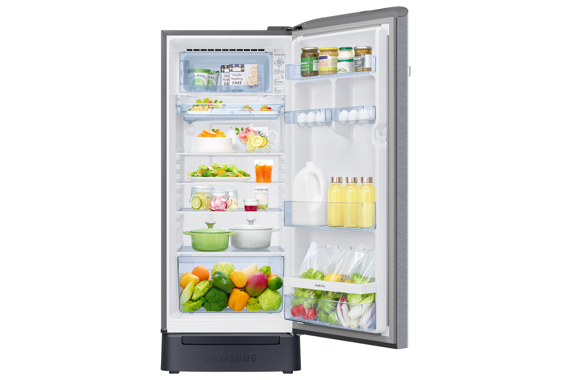 RR23H2H34 RR2000TH 1Door Refrigerators with Digi-Touch Cool™ RR21/RR23 Front-Open-With-Food Silver 