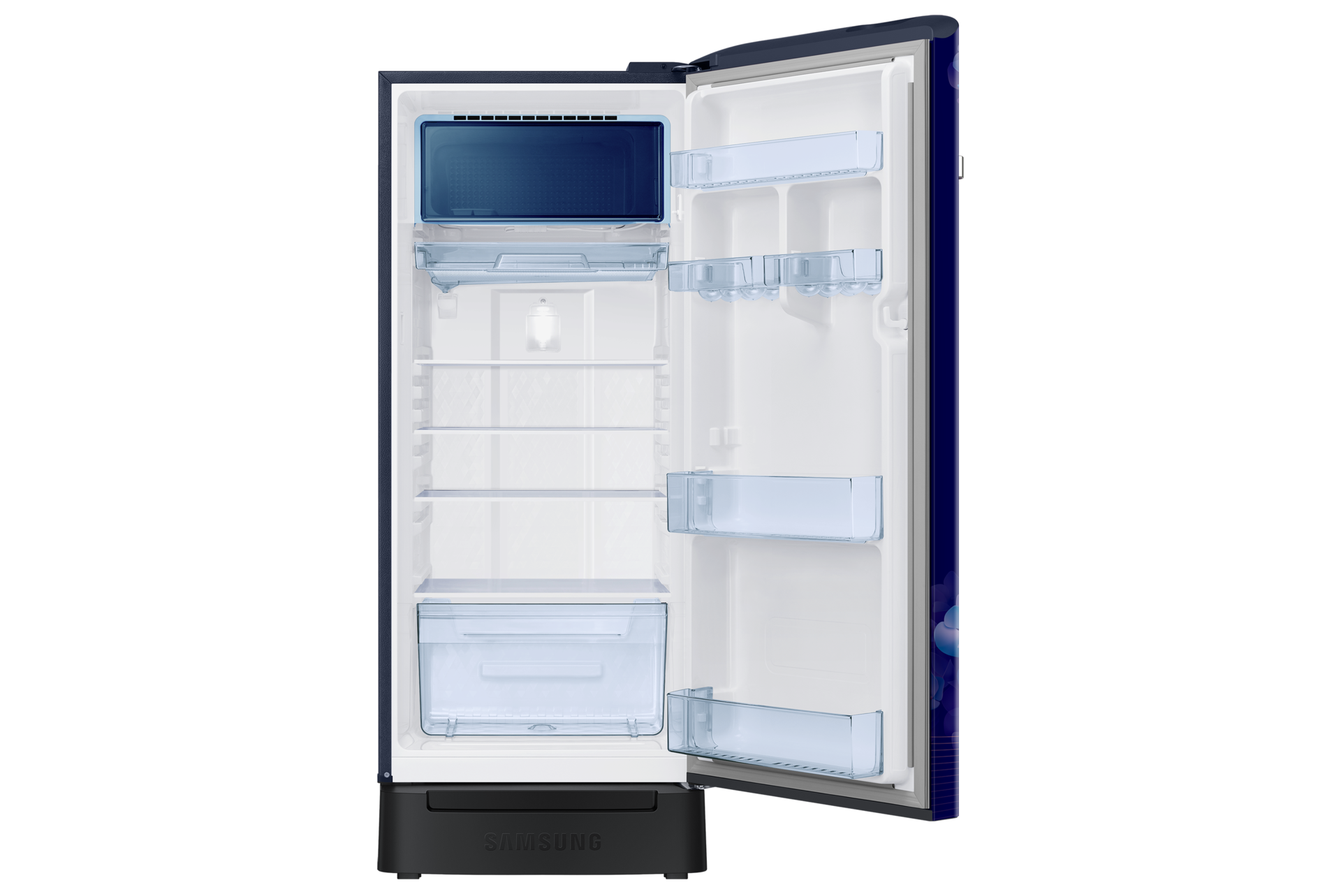 RR23H2H35HS, Single Door Refrigerator with Horizontal Curve Design 215 L Hydrangea Blue