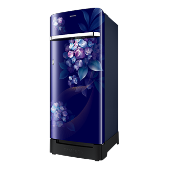 RR23H2H35HS, Single Door Refrigerator with Horizontal Curve Design 215 L Hydrangea Blue