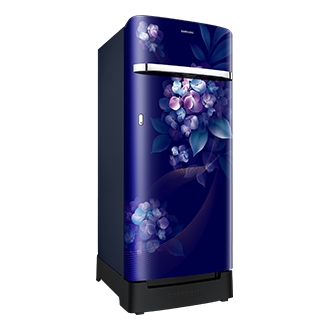RR23H2H35HS, Single Door Refrigerator with Horizontal Curve Design 215 L Hydrangea Blue