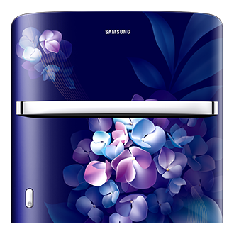 RR23H2H35HS, Single Door Refrigerator with Horizontal Curve Design 215 L Hydrangea Blue