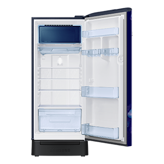 RR23H2H35HS, Single Door Refrigerator with Horizontal Curve Design 215 L Hydrangea Blue
