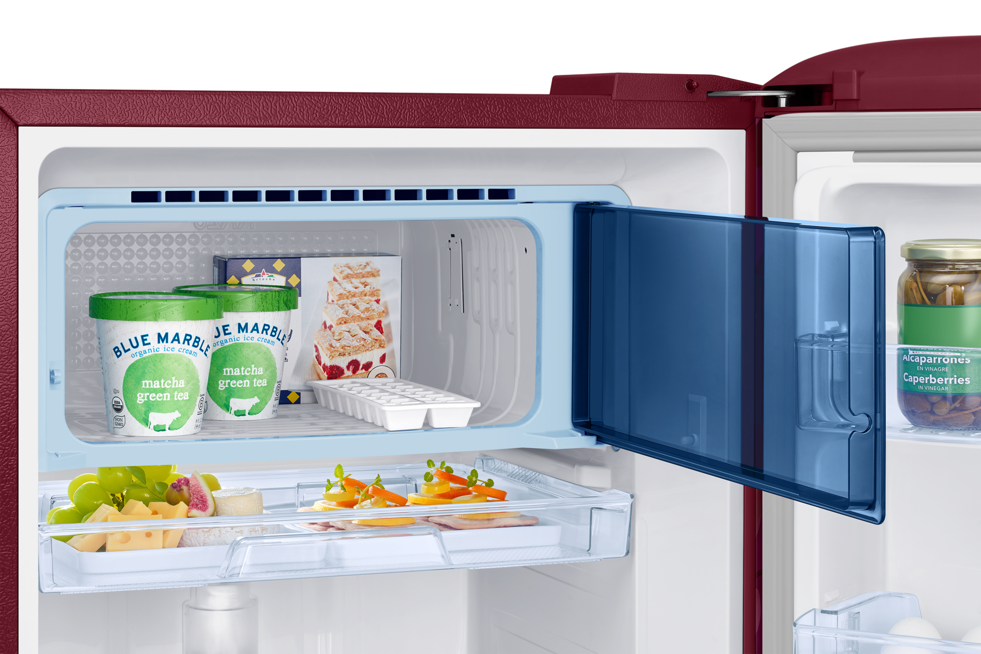 RR23H2H35HT, Single Door Refrigerator with Horizontal Curve Design 215 L Hydrangea Plum