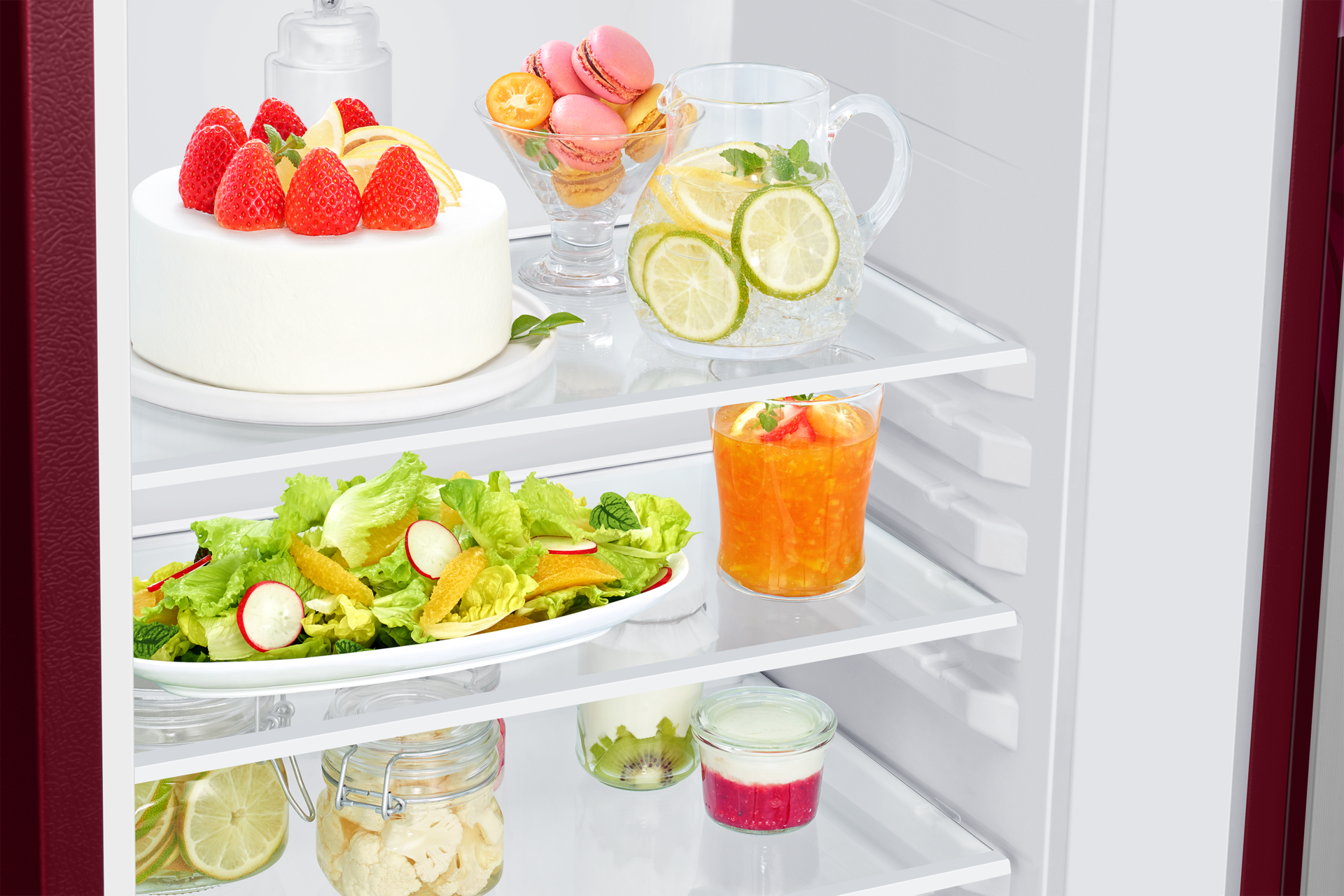 RR23H2H35HT, Single Door Refrigerator with Horizontal Curve Design 215 L Hydrangea Plum
