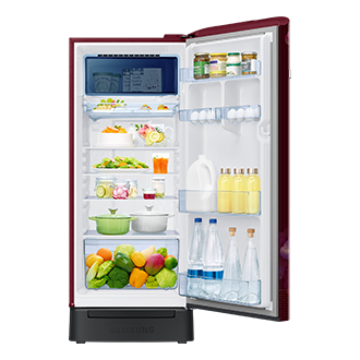 RR23H2H35HT, Single Door Refrigerator with Horizontal Curve Design 215 L Hydrangea Plum