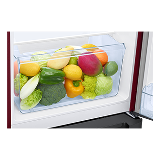 RR23H2H35HT, Single Door Refrigerator with Horizontal Curve Design 215 L Hydrangea Plum