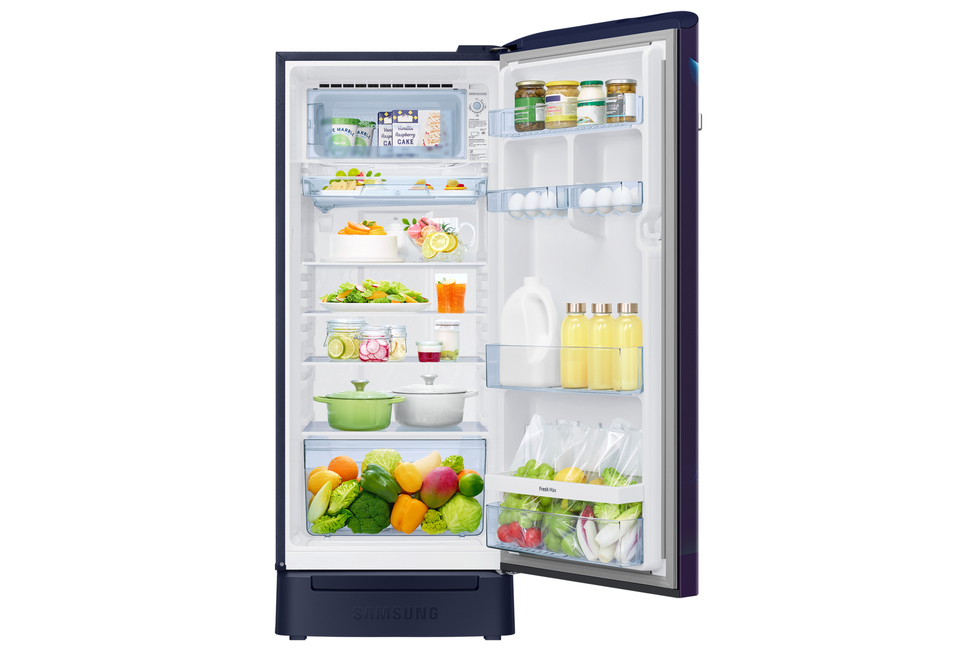 RR23H2H35 RR2000TH 1Door Refrigerators with Digi-Touch Cool™ RR21/RR23 Front-Open-With-Food Blue 