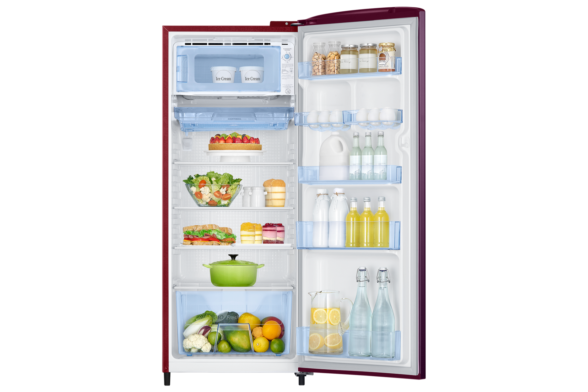 front-open-with-food Red