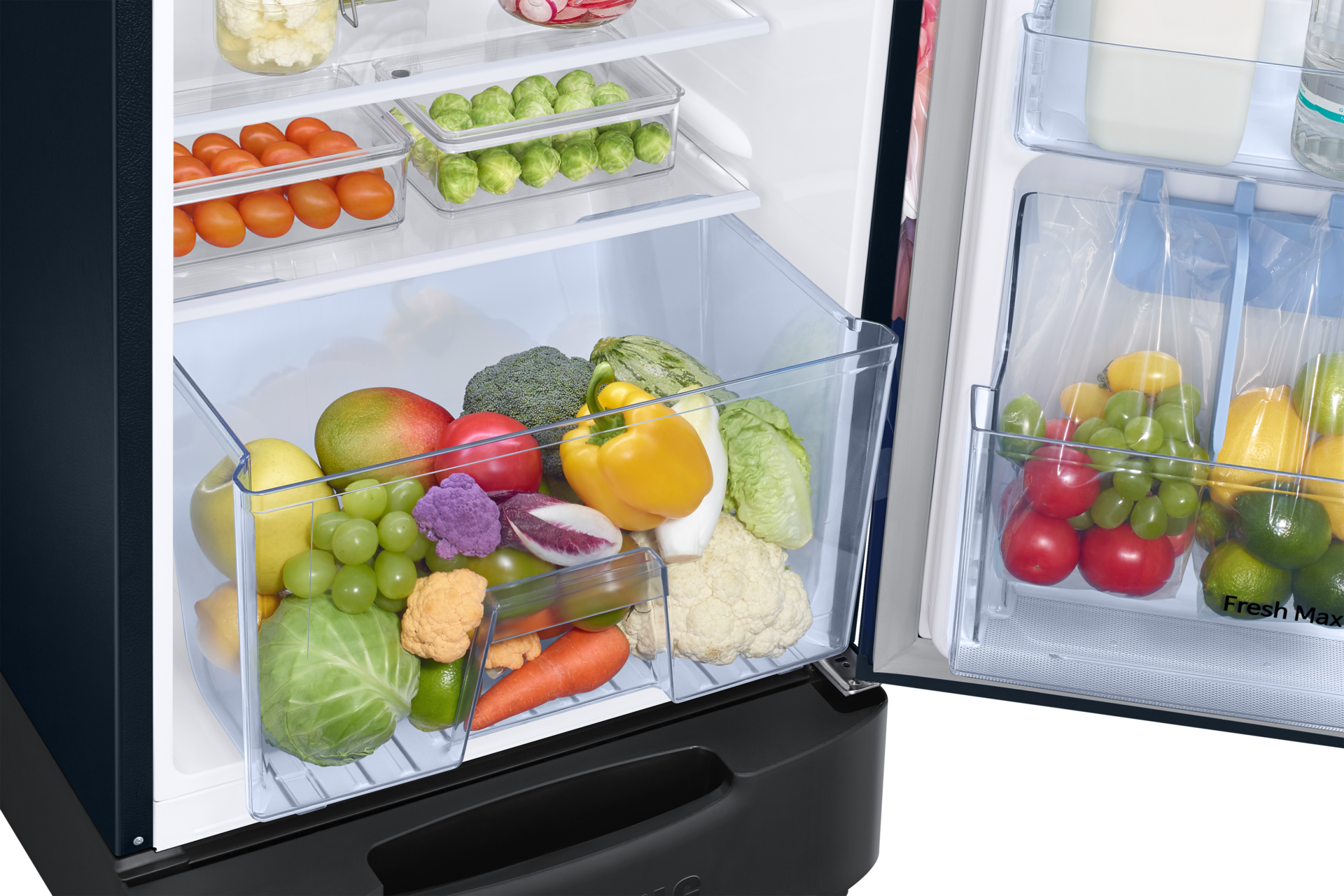 RR26H3832BB, Single Door Refrigerator with Stylish Grandé Design 246 L Begonia Blue