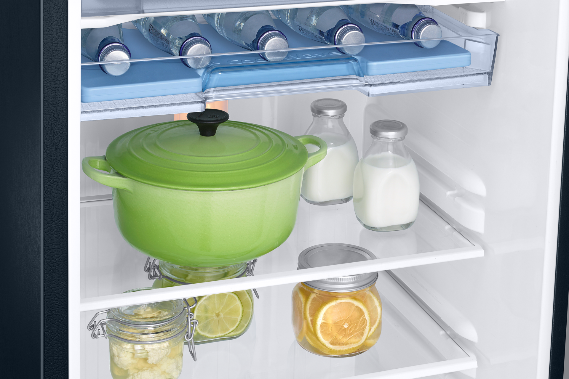 RR26H3832BB, Single Door Refrigerator with Stylish Grandé Design 246 L Begonia Blue