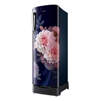 RR26H3832BB, Single Door Refrigerator with Stylish Grandé Design 246 L Begonia Blue