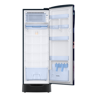 RR26H3832BB, Single Door Refrigerator with Stylish Grandé Design 246 L Begonia Blue