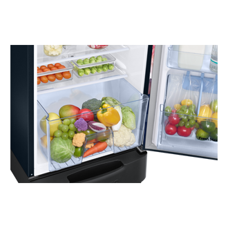 RR26H3832BB, Single Door Refrigerator with Stylish Grandé Design 246 L Begonia Blue