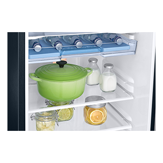 RR26H3832BB, Single Door Refrigerator with Stylish Grandé Design 246 L Begonia Blue