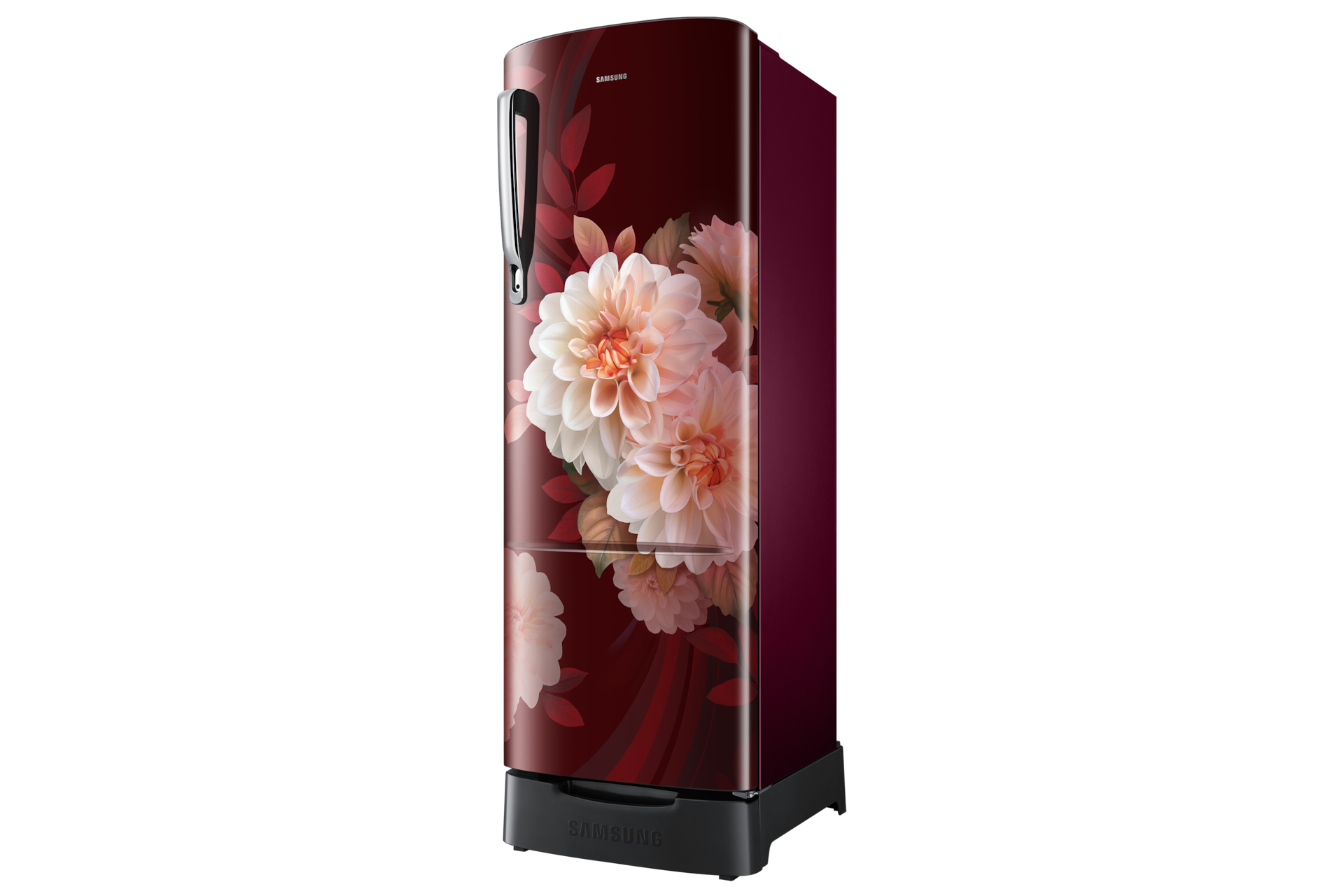 RR26H3832BR, Single Door Refrigerator with Stylish Grandé Design 246 L Begonia Red