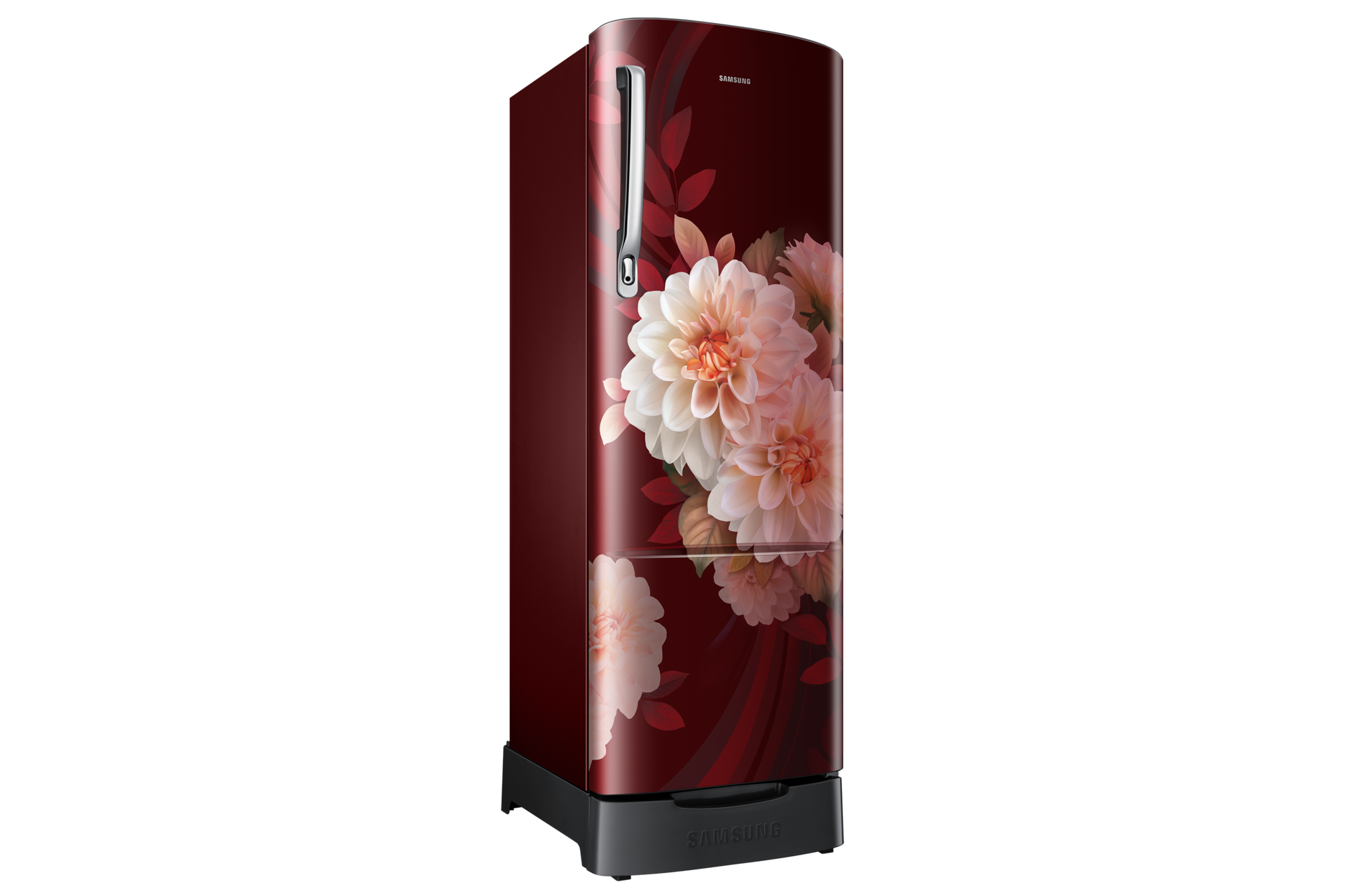 RR26H3832BR, Single Door Refrigerator with Stylish Grandé Design 246 L Begonia Red