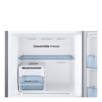Samsung Top Mount Refrigerator - Movable Ice maker (Elegant Inox)