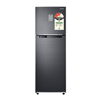 256 L Convertible Freezer Double Door Refrigerator RT30C3733BX Luxe Black
