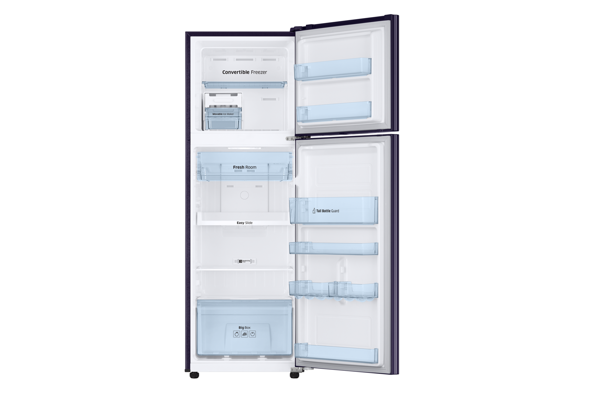 front-open Titanium Silver