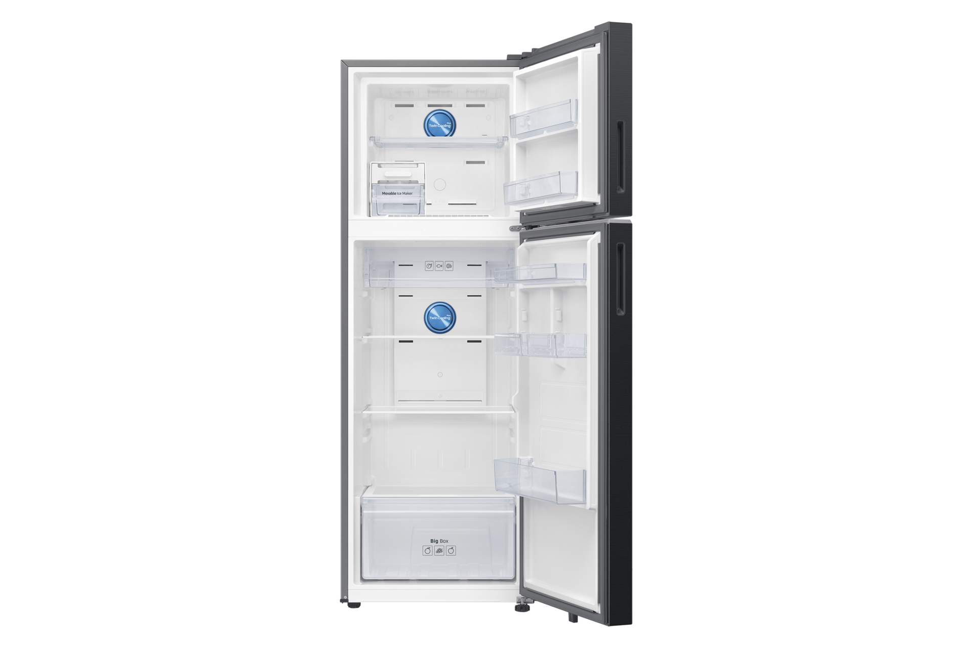 RT34HG5A23 RT6300DH Top Mount Freezer with  Twin Cooling Plus Front-Open Black 