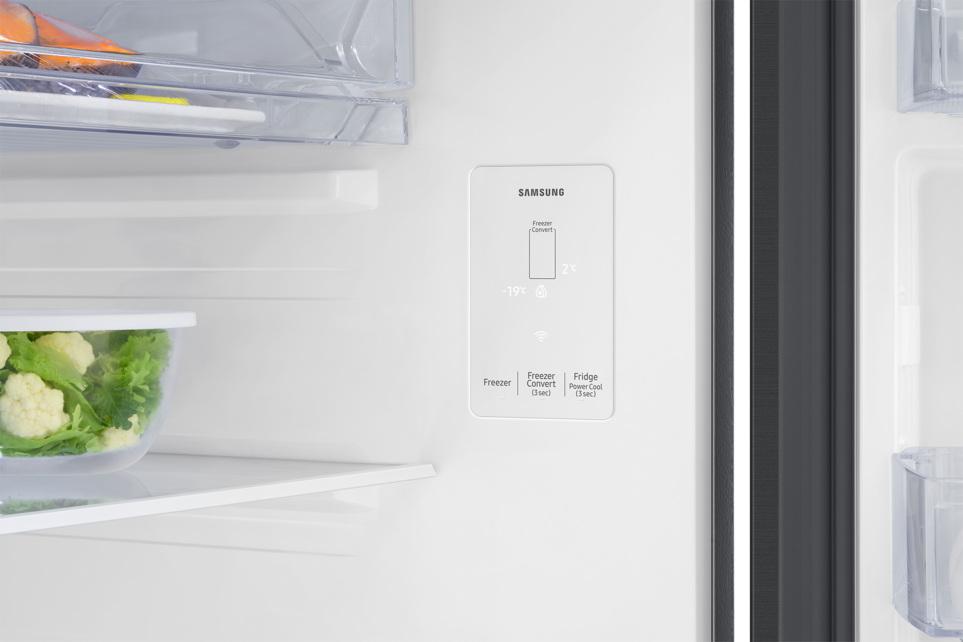 330 L Bespoke AI Double Door Refrigerator RT34HG5A42BX Elegant Inox