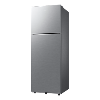 330 L Bespoke AI Double Door Refrigerator RT34HG5A42S8 R-Perspective Silver 