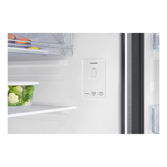 330 L Bespoke AI Double Door Refrigerator RT34HG5A42S8 Detail-Display Silver 