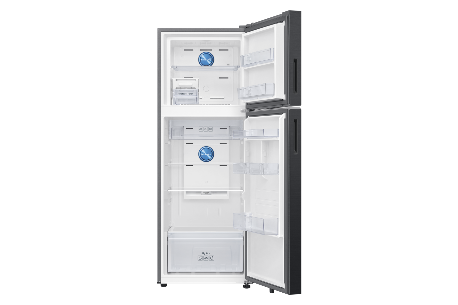 RT34HG5A43 RT6300DH Top Mount Freezer with  Twin Cooling Plus Front-Open Black Doi 