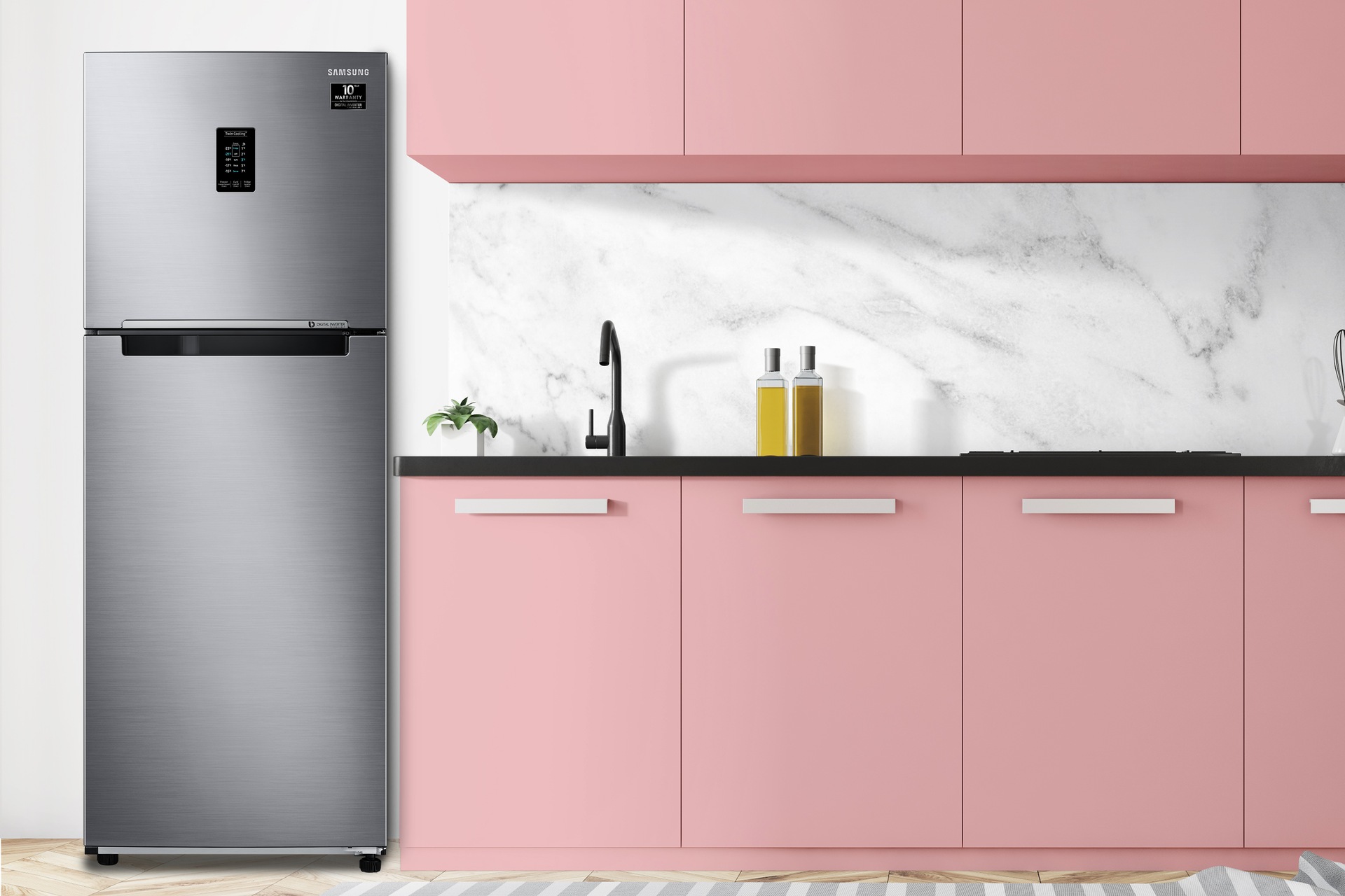 Buy 336L Curd Maestro™ Refrigerator Silver RT37A4632S9 Samsung India