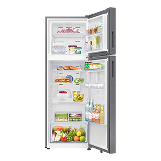 RT38HG5A23 RT6300DH Top Mount Freezer with  Twin Cooling Plus Front-Open-With-Food Silver 