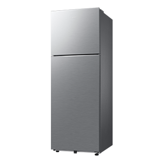 350 L Bespoke AI Double Door Refrigerator RT38HG5A42S8 R-Perspective Silver 