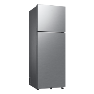 350 L Bespoke AI Double Door Refrigerator RT38HG5A42S8 L-Perspective Silver 