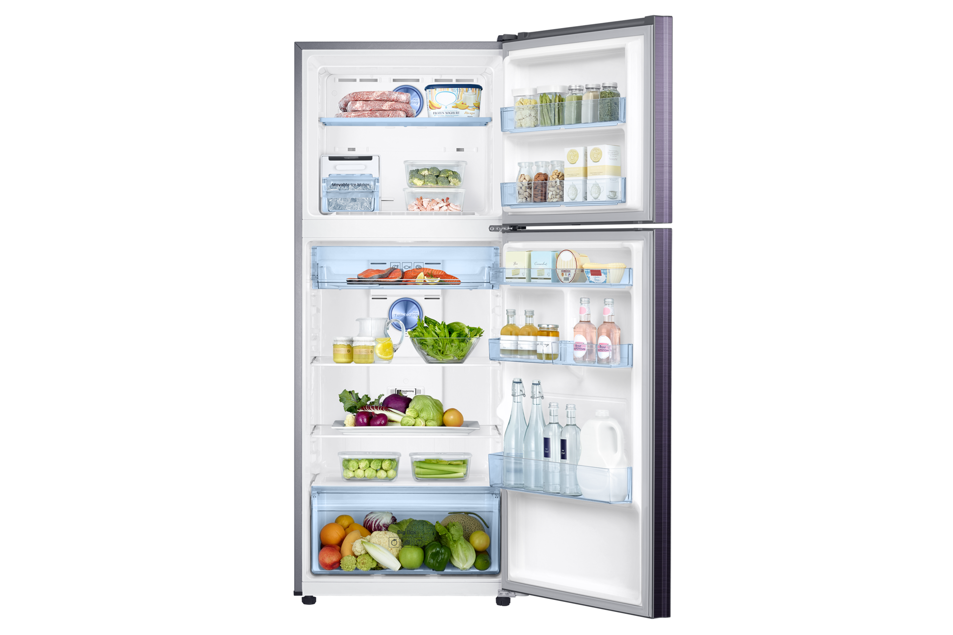 front-open-with-food B. Purple